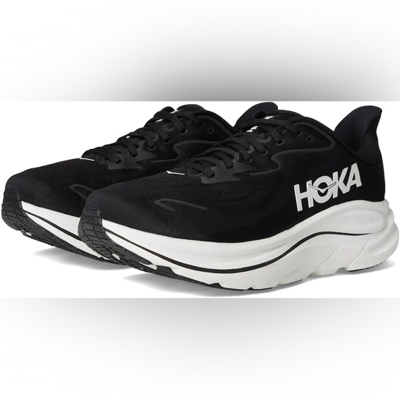 Hoka Clifton 10 black white mens sneakers shoes new in box 11.5D main image 6